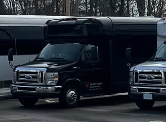 Black 20-passenger bus