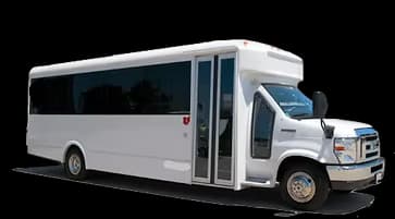 White 24-passenger party bus
