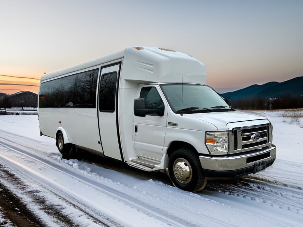 25 Passenger Party Bus front view