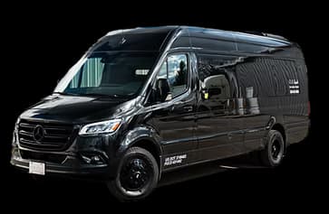 Black Mercedes Executive Sprinter van