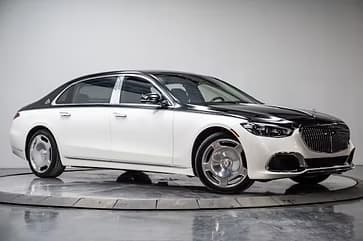 White Mercedes-Maybach S680 sedan